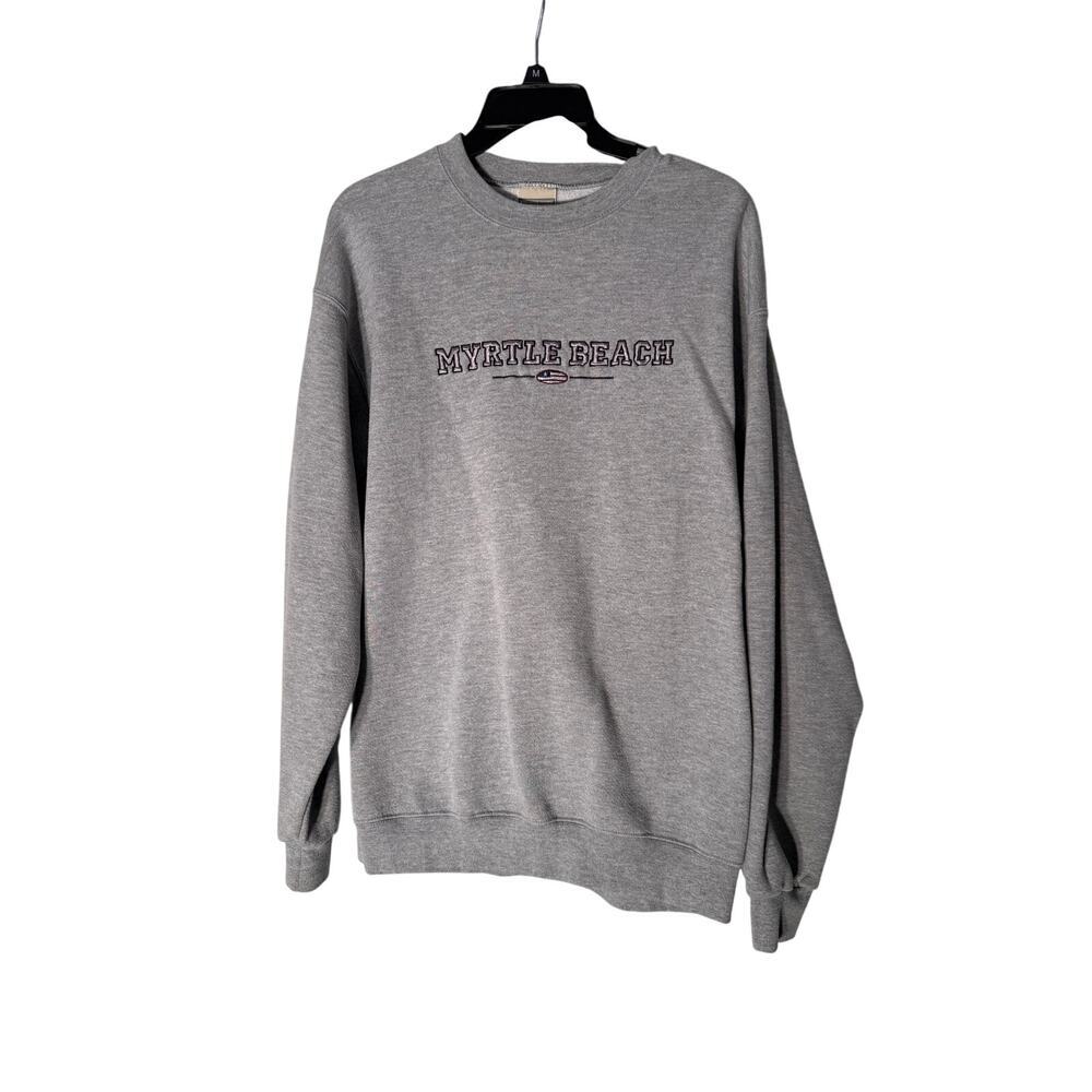 Lee Myrtle Beach Gray Sweatshirt Women's Large Y2K